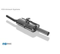 Acciaio Inox Impianto Completo Racing da Kat VW Polo 86C G40 1x70mm