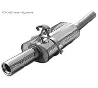 Acciaio Inox Impianto Completo Racing da Kat VW Polo 86C G40 1x80mm Arrotolato