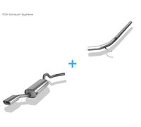 Acciaio Inox Impianto Completo Racing VW Polo 6KV Classic U.Variant 135x80mm