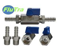 Acciaio Inox in-Line Tappo Carburante - Sicurezza Arresto/Taglio Valvola - M8