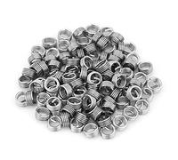 Acciaio Inox Inserti Filettati Elicoidali M6 0 100 Pezzi Spirale Filo Per Riparazione Connessione Vite Adatti A Materiali In Alluminio E Basso Spessore