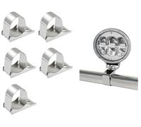 Acciaio Inox Luce Morsetti a Barra LED per Rollio Gabbia - 5pcs