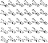 Acciaio Inox Mollette Clip-30 Pezzi Mollette Da Bucato Antivento,Per Asciugamano