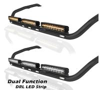 Acciaio Inox Nero Barra Tettuccio+LED+43.2cm Luce LED Barre Per Iveco S-Way Top