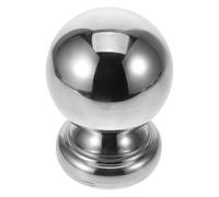Acciaio Inox Palla Corrimano Argento per Scale e Ringhiere | Design Rotondo Cavo Base Integrata, Finitura Contemporanea e Stabile, per Posti Metallici Esterni
