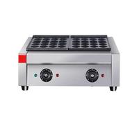 Acciaio inox Piastra Elettrica Antiaderente per Pancake E Waffle, Padella Compatta, Temperatura Regolabile, Riscaldamento Uniforme, Risultati Perfetti(Double)