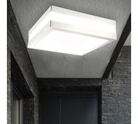 Acciaio Inox Plafoniera Lampada per Esterni Giardino Illuminazione Argento IP44 [EEK: Non valutato]