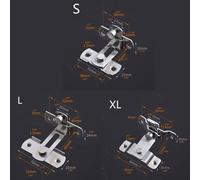 Acciaio Inox Porta Bloccaggio per Chiavistello Casa Sicurezza Antifurto Blocco W