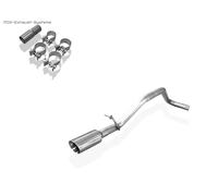Acciaio Inox Prua Finale Seat Mii 80mm Rotondo Doppia Parete Inclinato