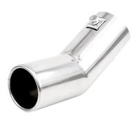 Acciaio Inox Punta Trim 1 pezzo Tubi di Scarico Auto di Ricambio Stile Auto Doppio Tubo di Scarico In Acciaio Inox Tubi di Scarico Consigli Per Golf 4 Per Bora per Jetta Tubo Scarico Accessori