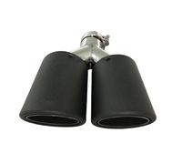 Acciaio Inox Punta Trim Modifica degli accessori per auto del tubo di scarico dell'automobile universale in acciaio inossidabile per lo styling in fibra di carbonio Tubo Scarico Accessori(63MM IN- 89M