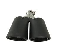 Acciaio Inox Punta Trim Modifica degli accessori per auto del tubo di scarico dell'automobile universale in acciaio inossidabile per lo styling in fibra di carbonio Tubo Scarico Accessori(63MM IN-76MM