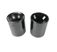 Acciaio Inox Punta Trim Per Mini Per Cooper R55 R56 R57 R58 R59 R60 R61 F54 F55 F56 F57 F60 Nessun trapano Suggerimenti per tubi di coda Scarico posteriore Accessori auto Tubo Scarico Accessori(Black