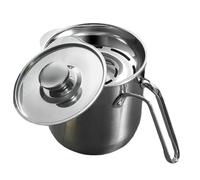 Acciaio Inox Separatore di Uova, Filtro per Tuorli e Albumi | Secchio Profondo Beccuccio a V, Separa Uova Insieme, per Cucina e Panificazione Domestica