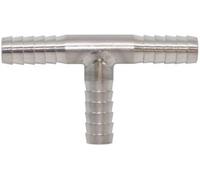 Acciaio Inox Spinato Tee Connettore, 0.6 CM (0.6cm), 3-Way Fluido Raccordo