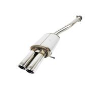 Acciaio Inox Sportivo per Skoda Octavia 2 Rs 2004-2013 Tubo Finale Doppio