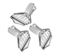 Acciaio Inox Spremiagrumi Manuale 3 Pezzi per Limoni e Arance | Finitura Liscia Argentata, Estrazione Efficiente del Succo, Uso per Cocktail e Viaggio, Resistente alla Ruggine
