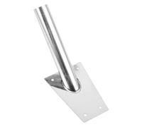 Acciaio Inox Supporto per Bandiera da Muro Argento | Installazione Esterna Semplice e Pratica, per Bandiere Decorative e Aste, Finitura Argentata