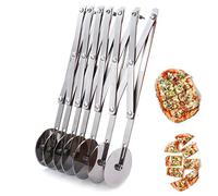 Acciaio Inox Tagliapizza a 7 Ruote, Tagliapasta Tagliapizza,per Segmentazione Della Pasticceria Della Torta Della Pizza Del Forno Della Cucina (7 wheel)