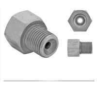 Acciaio Inox Tubo Freno Adattatore - 1/2-20 Invertito Flare A 1/4 "