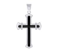 Acciaio Inox Uomo a Punta Croce Ciondolo Religioso Ciondolo Opzioni Colore