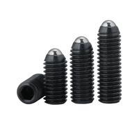Acciaio legato 12.9 Nero M3 M4 M5 M6 M8 M10 Hex Set Grub Screw Allen Filettatura metrica Socket Cap Cup Point Spring Ball Stantuffo Machine Bolt (Color : Ball set screw, Size : 10MM (20PCS)_M3)