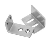 Acciaio Limitatore Argento Porta per Scorrevole Fienile Inox | Montaggio Semplice, Larghezza Regolabile, Finitura , Guida a Pavimento Affidabile per Fai da Porta