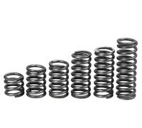 Acciaio nero per molle a compressione, Molla di compressione, acciaio for molle, diametro esterno 9 mm, diametro del filo 1 mm, lunghezza libera 90 mm, 20 pezzi(1x9x50 mm)