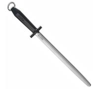 Acciaio per affilare ovale, 30 cm, spessore Eurocut, nero