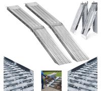 Acciaio Pieghevole Carico Rampe 2X Resistente per Moto Quad Furgone 400kg 1.8M