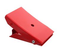 Acciaio Rosso Cuneo Fermaruota Triangolare per Camper e Auto | Supporto Antiscivolo, Portatile e Robusto, per Ruota Veicolo e Gomma Auto, Uso Rv
