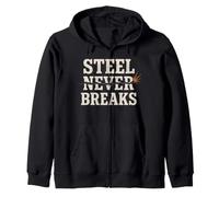 Acciaio Steel Mill Union Pride Ironworker Blue Collar Felpa con Cappuccio