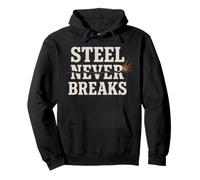 Acciaio Steel Mill Union Pride Ironworker Blue Collar Felpa con Cappuccio
