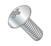 Acciaio zincato Finish, truss Head Machine Screw, meets Asme b18.6.3, # 1 Phillips Drive, # 2 - 56 thread size, 3/40,6 cm lunghezza, filettato, importati (confezione da 100)