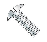 Acciaio zincato Finish, truss Head Machine Screw, meets Asme b18.6.3, Slotted Drive, 8 - 32 thread size, 1 - 5/20,3 cm lunghezza, filettato, importati (confezione da 100)