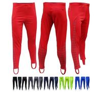 Acclaim Athens - Leggings da uomo in poliestere elasticizzato a quattro vie, stampa riflettente, corsa, esercizio, fitness, allenamento, elastico in vita, Rosso, XL