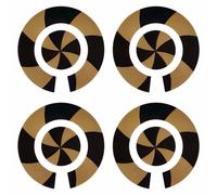 Acclaim Autoadesivo Spirale Bocce Bowling Identity Adesivi Completo Set Di 4
