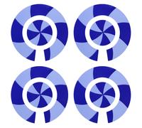 Acclaim Autoadesivo Spirale Bocce Bowling Identity Adesivi Completo Set Di 4