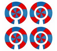 Acclaim Autoadesivo Spirale Bocce Bowling Identity Adesivi Completo Set Di 4