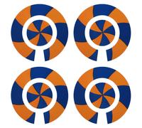 Acclaim Autoadesivo Spirale Bocce Bowling Identity Adesivi Completo Set Di 4