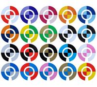 Acclaim Autoadesivo Squartato Bocce Bowling Identity Adesivi Completo Set Di 4