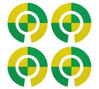 Acclaim Autoadesivo Squartato Bocce Bowling Identity Adesivi Completo Set Di 4