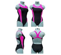 Acclaim Fitness Verona Donne Ragazze Racer Schiena Nuoto Costume da Bagno Lycra