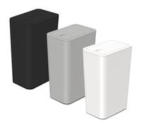 Accmuzzy Set di 3 Bidoni della Spazzatura da 9 L per Bagno, Cestini Stretti con Coperchio, a Prova di Cane, Adatti per Camera da Letto, Ufficio, Soggiorno, Cucina e WC