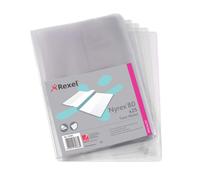 Acco Rexel Nyrex Twin Wallet A4 Clr Pk25 NUOVO