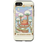 Accogliente Capybara Hot Spring Bath Cute Kawaii Mountain Tree Custodia per iPhone SE (2020) / 7/8
