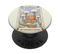 Accogliente Capybara Hot Spring Bath Cute Kawaii Mountain Tree PopSockets PopGrip Adesivo