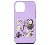 Accogliente Carino Creepy Halloween Spooky Kawaii Gothic Viola Custodia per iPhone 12 mini