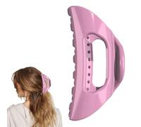 Accogliente clip a clip, morbida e flessibile da donna, ultra leggera, antiscivolo, per capelli spessi, fini e ricci, presa forte per l'uso quotidiano confortevole (rosa)