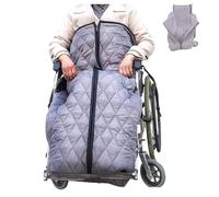 Accogliente copertura for le gambe foderata in pile antivento con tasca interna e cerniera facile, poncho for sedia a rotelle elettrica con vestibilità universale, parte inferiore della gamba calda
